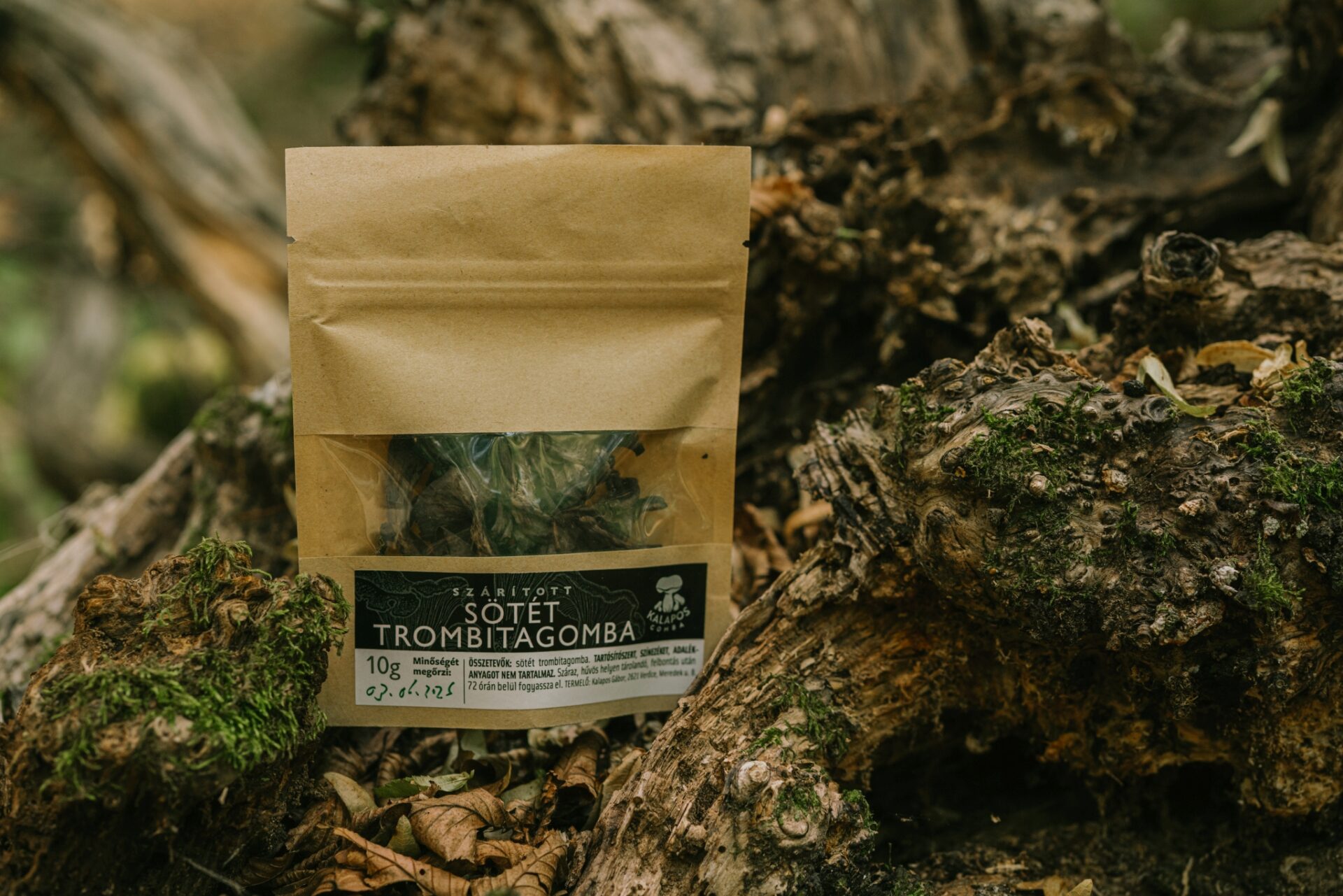 Sötét trombitagomba szárítmány