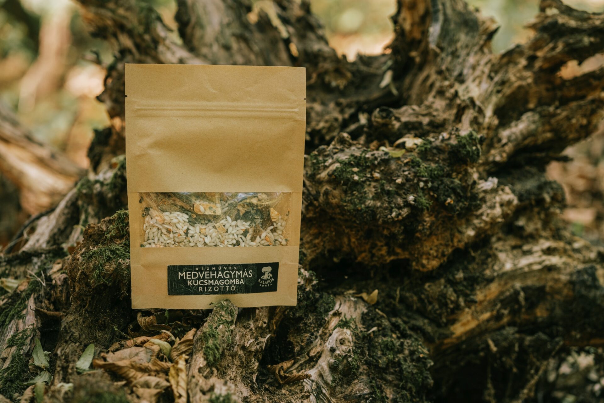 Medvehagymás kucsmagomba rizottó